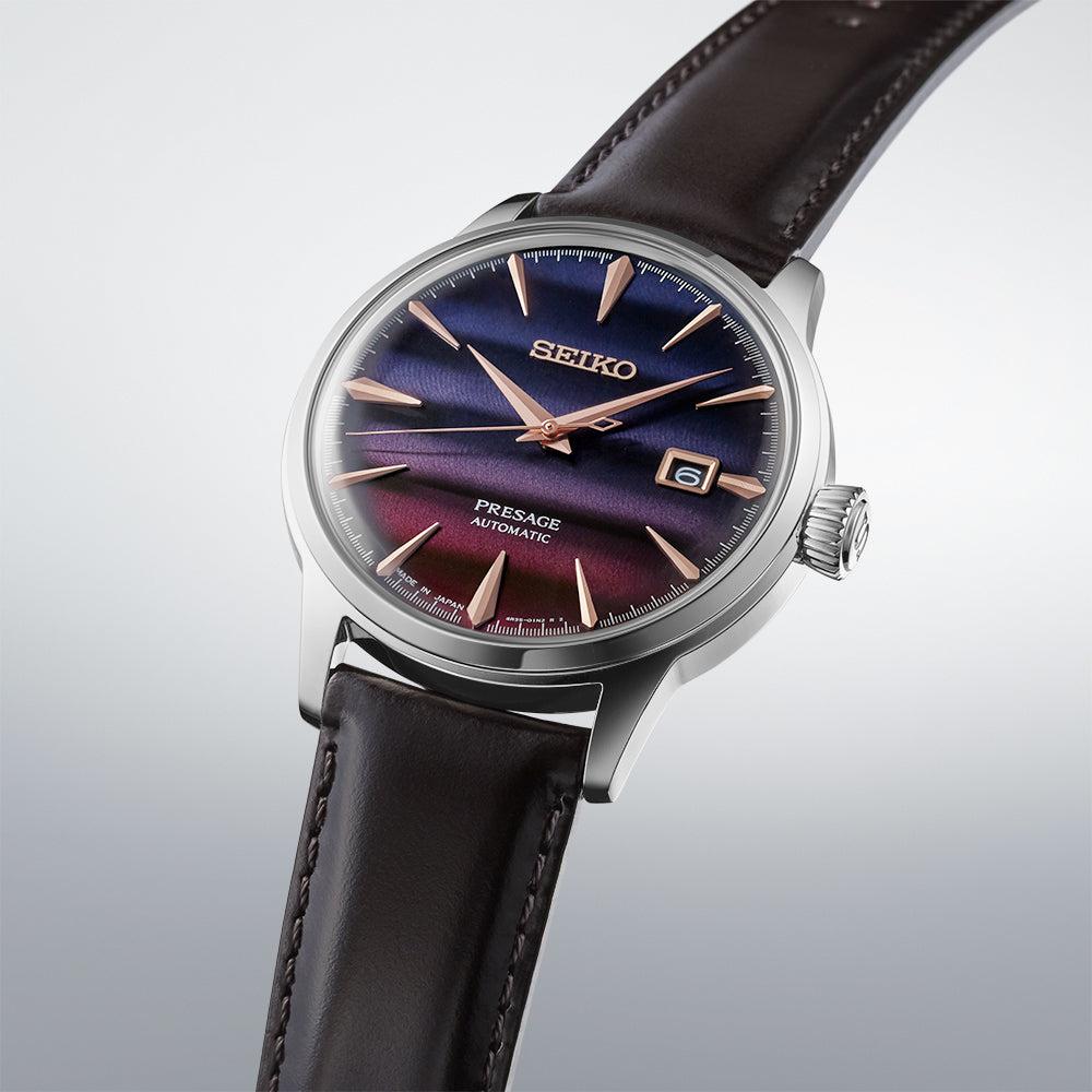 Seiko Presage ‘Purple Sunset’ Cocktail Time Limited Edition - SRPK75J1