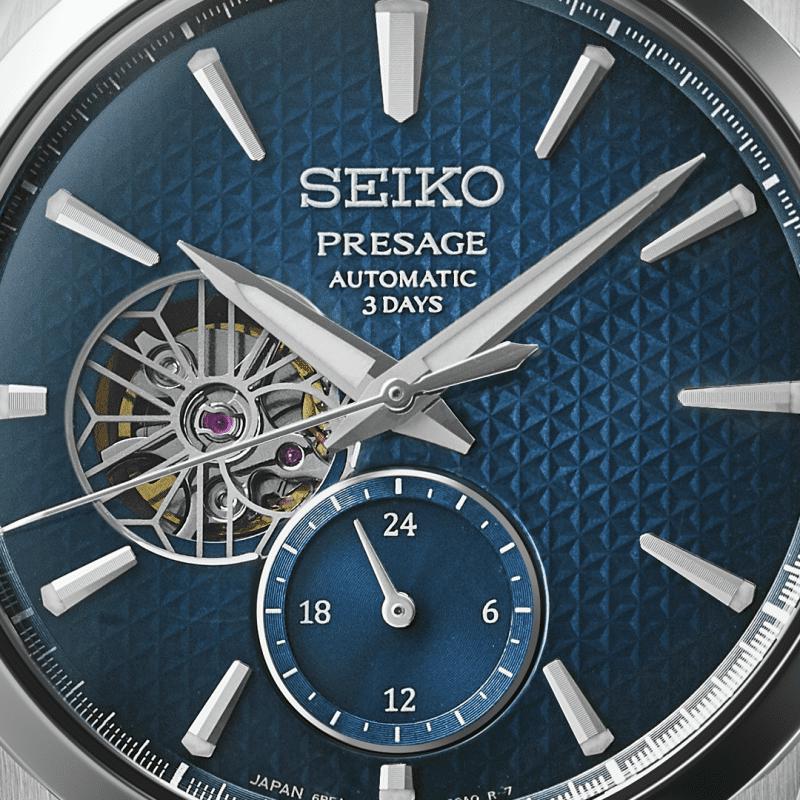 Gents Seiko Presage ‘Ao’ Sharp-Edged Open Heart