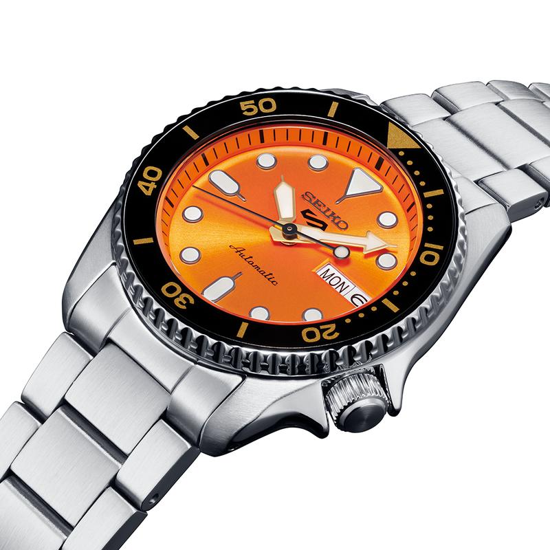 Seiko 5 Sports SKX ‘Midi’ Orange Watch - SRPK35K1