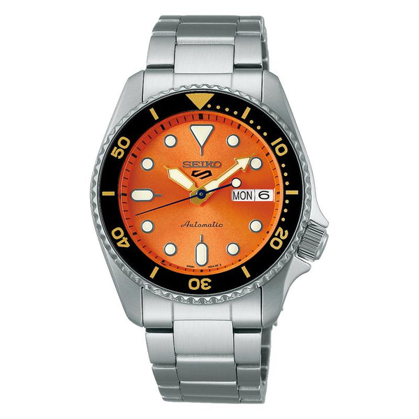 Seiko 5 Sports SKX ‘Midi’ Orange Watch - SRPK35K1