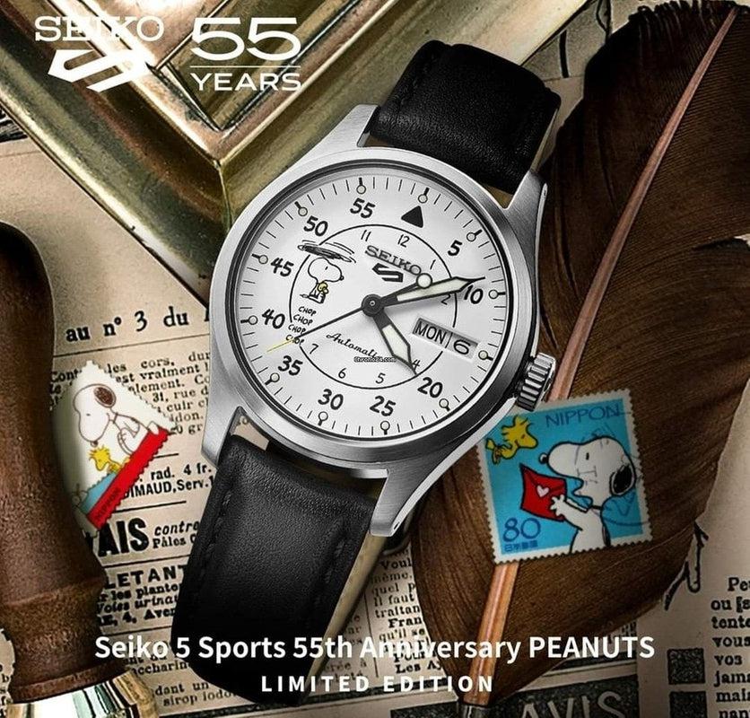 Seiko 5 Sports x Peanuts Parachute Limited Edition Watch