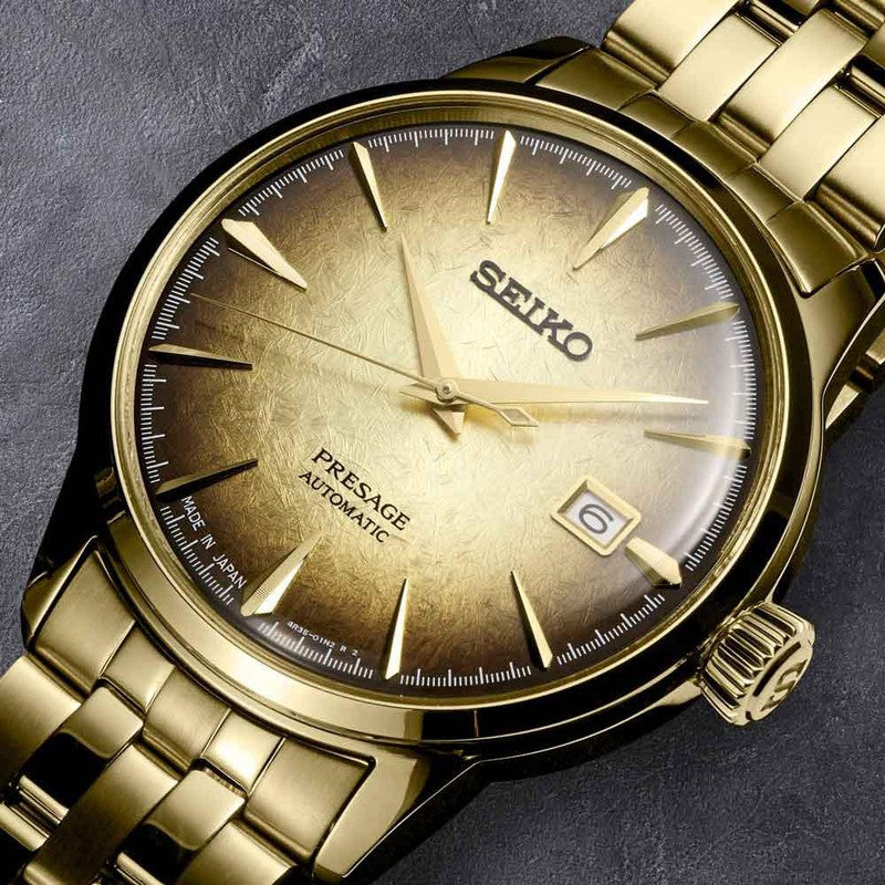 Seiko Gold Presage Automatic Watch - SRPK48J1