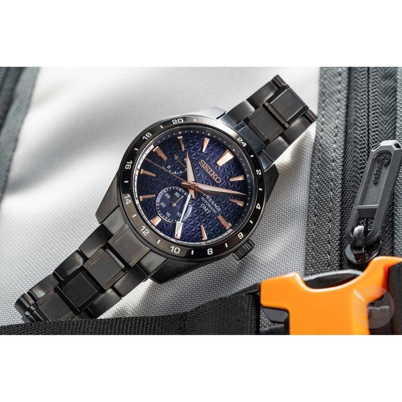 Seiko Presage ‘Akebono’ Sharp Edged GMT Watch - SPB361J1