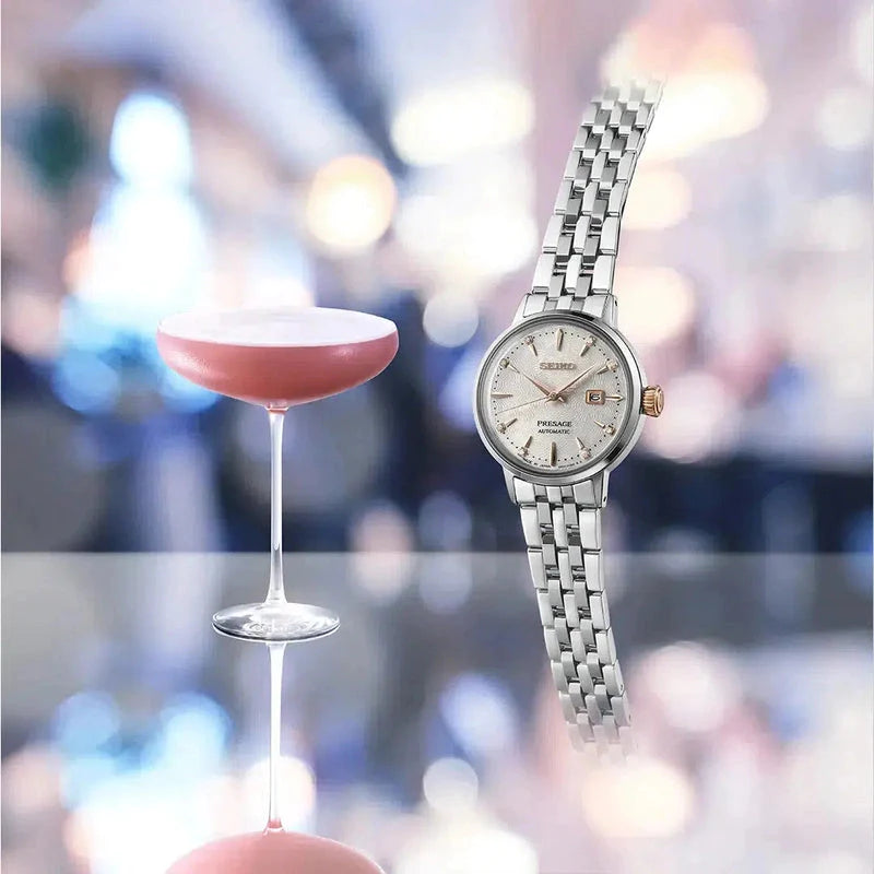 Seiko Presage Cocktail Time ‘Clover Club’ Diamond Twist Watch - SRE009J1
