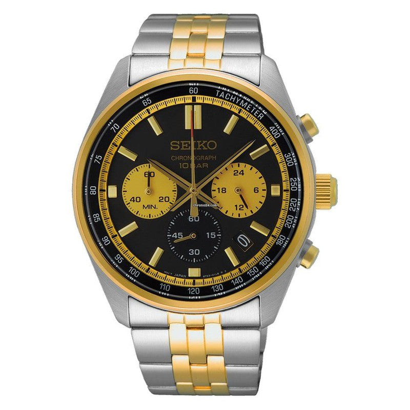 Seiko gents chronograph 100m wr watch sale